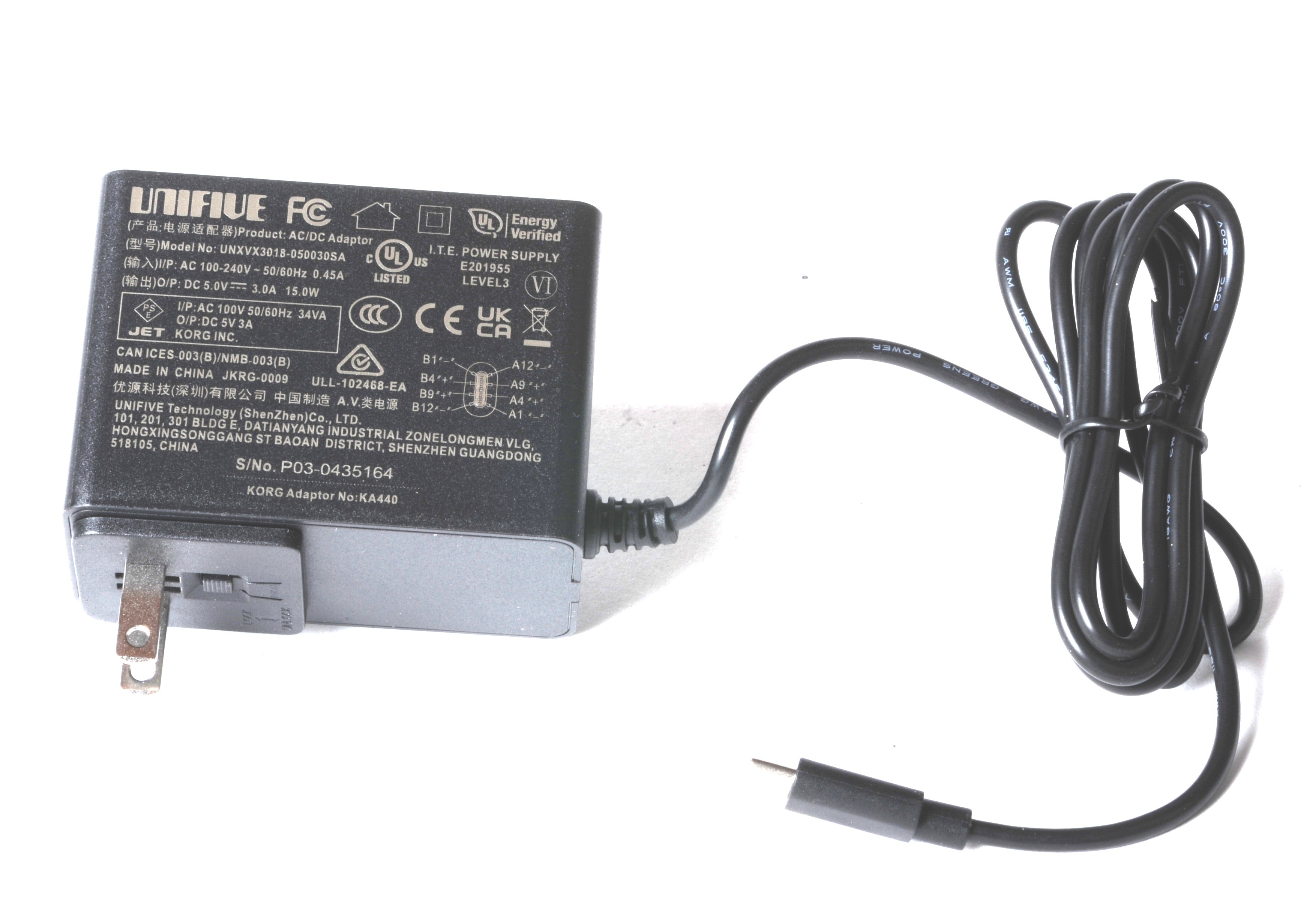 KORG POWER SUPPLY FOR KAOSS REPLAY, KA440, 500405018005 | Parts Is
